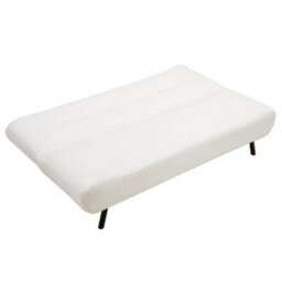 Home Detail Eadie Clic-Clac Sofa Bed With Black Legs, White Boucle - thumbnail 4
