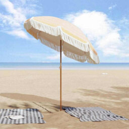 Walplus Parasol Yellow And White 160 X 195 Cm Steel - thumbnail 3
