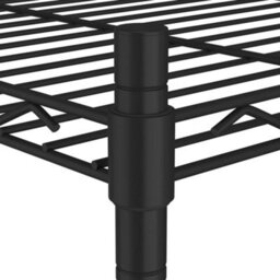 Berkfield 3-Tier Storage Rack 60X35X76 Cm Black 150 Kg - thumbnail 5