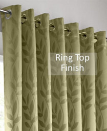 Luxury Living Tivoli Eyelet Ring Top Curtains Sage - thumbnail 4