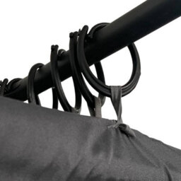 Berkfield Double Sun Lounger With Side And Top Curtains Anthracite - thumbnail 8