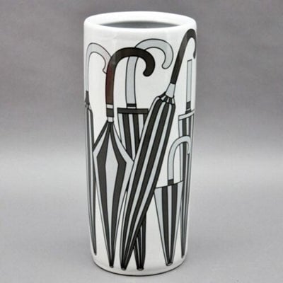 Minster Umbrella Stand - Vase - L20 X W20 X H46 Cm - Black/white - image 1