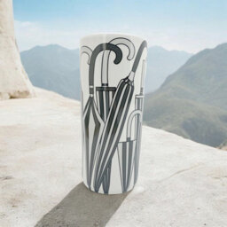 Minster Umbrella Stand - Vase - L20 X W20 X H46 Cm - Black/white - thumbnail 7
