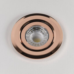 Rose Gold 6W Led Downlight - 3K Warm White - Dimmable & Tilt Ip44 - Se Home - thumbnail 2