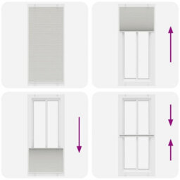 Berkfield Pleated Blind Light Grey 100X200 Cm Fabric Width 99.4 Cm Polyester - thumbnail 7