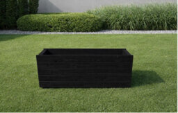 Ruddings Wood Large Tall Wooden Black Planter Patio Trough Plant Flower Box Heavy Duty Ready Made (L)90Cm(H)40Cm - thumbnail 7