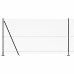 Berkfield Fencing Set Grey 25 X 1.2 M (13 mm Mesh) Steel & Mesh Wire - thumbnail 6