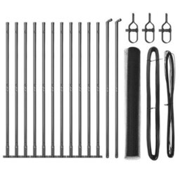 Berkfield Fencing Set Grey 25 X 1.2 M (13 mm Mesh) Steel & Mesh Wire - thumbnail 2