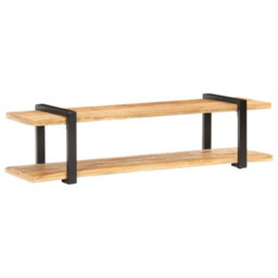 Berkfield Industrial Tv Cabinet 160X40X40 Cm Solid Rough Mango Wood - thumbnail 9
