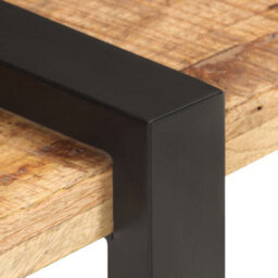 Berkfield Industrial Tv Cabinet 160X40X40 Cm Solid Rough Mango Wood - thumbnail 4