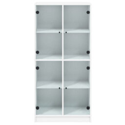 Berkfield Highboard With Doors White 68X37X142 Cm Engineered Wood - thumbnail 7