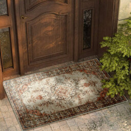 Ameha Non Slip Timeless Cashmere Rug For Bedside Large Mats-60X110 Cm Floral Door Mat - thumbnail 3