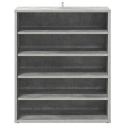 Vidaxl Shoe Cabinet Concrete Grey 60X35X70 Cm Engineered Wood - thumbnail 5