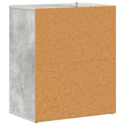 Vidaxl Shoe Cabinet Concrete Grey 60X35X70 Cm Engineered Wood - thumbnail 8