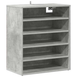 Vidaxl Shoe Cabinet Concrete Grey 60X35X70 Cm Engineered Wood - thumbnail 6