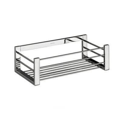 Cosmic Shower Caddy, Shower Basket, 25Cm, Chrome, Wall Mounted, Screws Included, Architect Collection - image 1