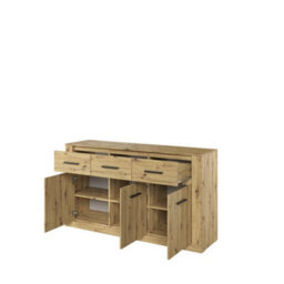 Arte Arti 09 Sideboard Cabinet 160Cm - Oak Artisan, Modern Storage For Contemporary Living - thumbnail 2