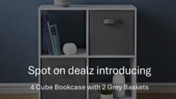 Spot On Dealz 4 Cube Storage Unit Bookcase Wooden Storage Cabinets Book Shelf Shelves Display Furniture Indoor Living Room Decor - thumbnail 3