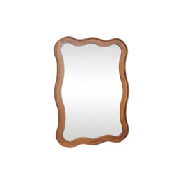 Melody Maison Large Natural Wood Wavy Edge Wall Mounted Mirror - 60Cm X 80Cm - thumbnail 9
