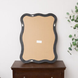 Melody Maison Large Natural Wood Wavy Edge Wall Mounted Mirror - 60Cm X 80Cm - thumbnail 8