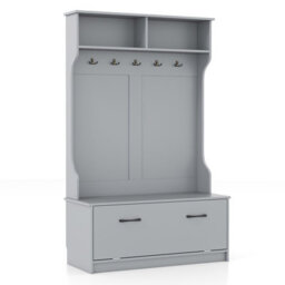 Gainoom 160Cm Hall Tree With Coat Rack And Storage Bench Multifunctional Coat Rack With Entryway Bench - thumbnail 9