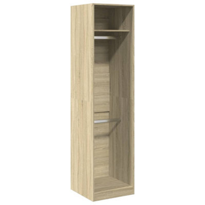 Berkfield Durable Wardrobe Sonoma Oak 50X50X200 Cm Engineered Wood