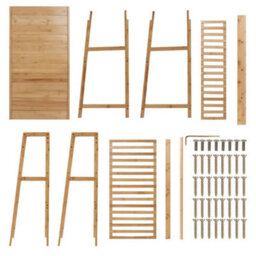 Hat And Coat Stand Hall Tree Hallway Shoe Rack Bench With Shelves - thumbnail 3