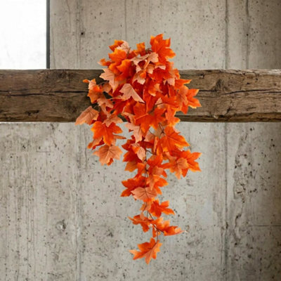 Leaf Artificial 70Cm Trailing Grape Ivy Plant Faux Hanging Foliage Orange - image 1