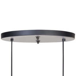 Wyld And Coco Mangocraft Two-Point Pendant Lamp Black Mango Wood Shade Boho Ceiling Light Handmade - thumbnail 5