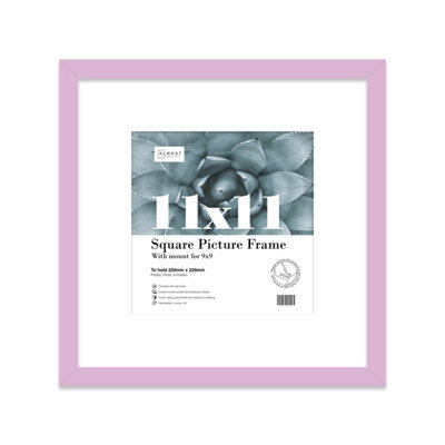 "11X11"" Lilac Picture Frame - 11X11"" Square Frame With 9X9"" Mount For 11X11""/9X9"" Pictures Moderrn Style Thin Edge, 1 Pack" - image 1