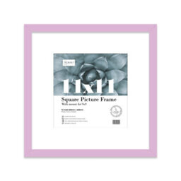 "11X11"" Lilac Picture Frame - 11X11"" Square Frame With 9X9"" Mount For 11X11""/9X9"" Pictures Moderrn Style Thin Edge, 1 Pack" - thumbnail 1