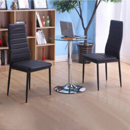 6Pcs Modern Dining Chairs Faux Leather Padded Dinner - thumbnail 5