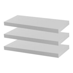 Harbour Housewares 60Cm Floating Wall Shelves- White - Photo Gallery Bookshelf Wall Shelves For Storage & Display - Set Of 6 - thumbnail 1