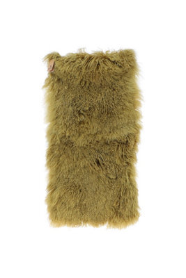 Fenland Sheepskin Fenland Genuine Real Lamb Wool Rug - Yellow (120Cm X 60Cm) - image 1