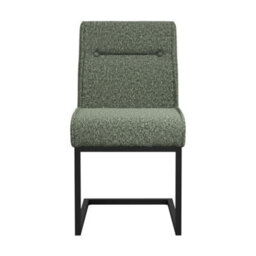 Where Saints Go Ltd Harlow Dining Chairs Pack Of 2, Green Tweed, Black Cantilever Frames By Where Saints Go - thumbnail 2