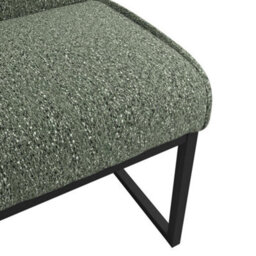 Where Saints Go Ltd Harlow Dining Chairs Pack Of 2, Green Tweed, Black Cantilever Frames By Where Saints Go - thumbnail 6