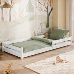 Arte White Alis Single Bed W198Cm X H29Cm X D97Cm - Fresh And Airy Elegance - thumbnail 2