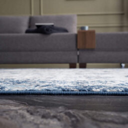 The Rugs Montana Navy Cream Oriental Area Rug And Runner Soft Durable Pet Friendly Easy To Clean Living Room Bedroom 4030 - thumbnail 4