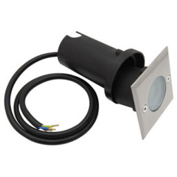 Long Life Lamps Company 5W Led Outdoor Ground Walkover Light Square Cool White Brushed Chrome Finish Gl03Cw - thumbnail 3