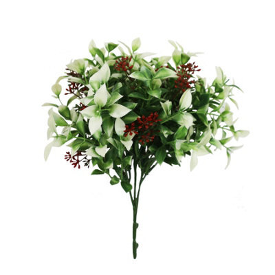 True Products Artificial Flowering Holly Branch 28Cm - image 1