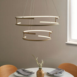 Pagazzi Lighting Pagazzi Mabel Antique Brass Led Pendant Ceiling Light - thumbnail 2