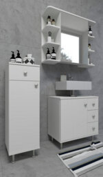 Vcm Bathroom Furniture Bathroom Cabinet Drawer Nilosi - thumbnail 4
