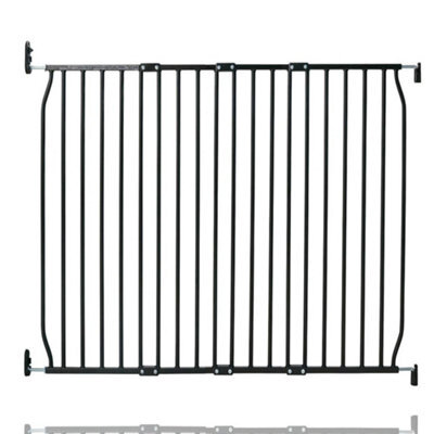 Safetots Eco Screw Fit Baby Gate, Black, 110Cm - 120Cm, Stair Gate For Toddler And Baby, Screw Fit Safety Barrier - image 1