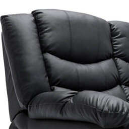 More4Homes Seattle Electric High Back Bonded Leather Recliner 2 Seater Sofa (Black) - thumbnail 5