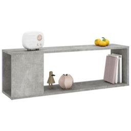 Walplus Tv Cabinet Concrete Grey 100X24X32 Cm Engineered Wood - thumbnail 6