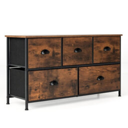 Gainoom 5 Drawers Dresser Organizer 2-Tier Fabric Storage Organizer Chest Of Drawers - thumbnail 7