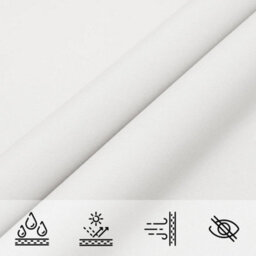 Berkfield Sunshade Sail Oxford Fabric Square 4X4 M White - thumbnail 7