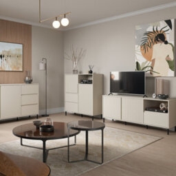 Furniture To Go Avenale Sideboard 2 Door 2 Drawer In Cashmere - thumbnail 6