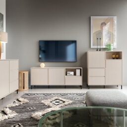 Furniture To Go Avenale Sideboard 2 Door 2 Drawer In Cashmere - thumbnail 5