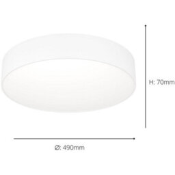 Loops 2 Pack Sleek Modern White Ceiling Light - Stylish Indoor Lighting For Contemporary Homes - thumbnail 4